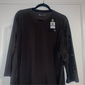 Under Armour Men's Heat Gear Fitted 3/4 Sleeve Shirt